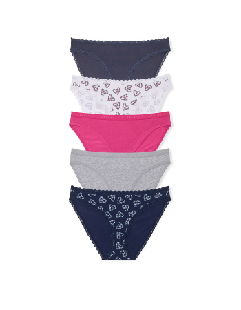 Набір трусиків 5-Pack Stretch Cotton Bikini Panties Multi