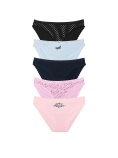 Набір трусиків 5-Pack Stretch Cotton Bikini Panties Vs