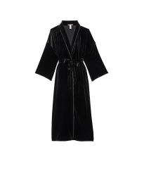 Халат Very Sexy Starstruck Velvet Embellished Long Robe Black