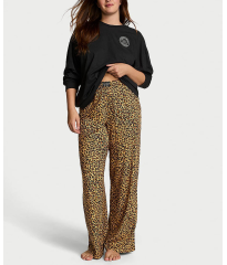 Пижама Flannel Long-Sleeve Tee-Jama Set Leopard