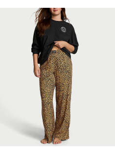 Піжама Flannel Long-Sleeve Tee-Jama Set Leopard