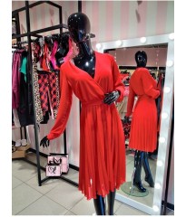 Cuteberry красное платье шифон