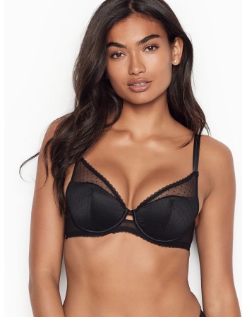 БЮСТГАЛЬТЕР VERY SEXY BRA Plunge bra - Victoria’s Secret - black lace- 34B(р)