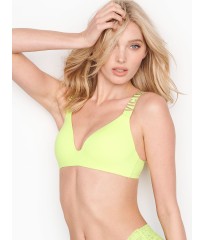 БЮСТГАЛЬТЕР LOGO BRA LIGHTLY LINED WIRELESS - ELECTRO - VICTORIA’S SECRET - 32C(р)