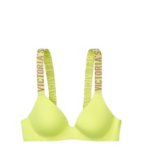 БЮСТГАЛЬТЕР LOGO BRA LIGHTLY LINED WIRELESS - ELECTRO - VICTORIA’S SECRET - 32C(р)