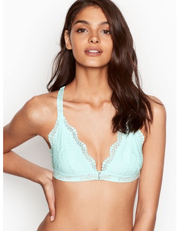 БЮСТГАЛЬТЕР LOGO BRA LACE BRALETTE -  MINT - VICTORIA'S SECRET - S(р)