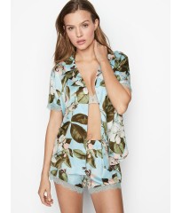 Сатинова піжама Victoria's Secret Short FLOWER PRINT