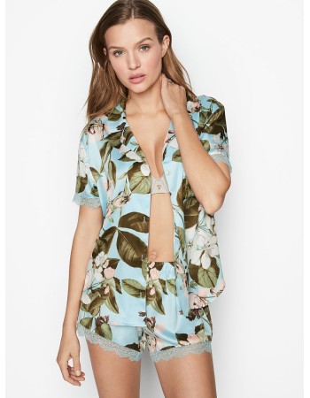 Сатинова піжама Victoria's Secret Short FLOWER PRINT