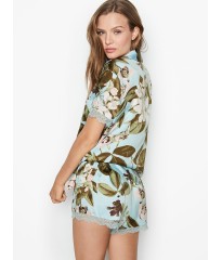 Сатинова піжама Victoria's Secret Short FLOWER PRINT