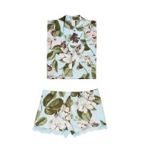 Сатинова піжама Victoria's Secret Short FLOWER PRINT