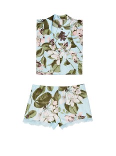 Сатинова піжама Victoria's Secret Short FLOWER PRINT