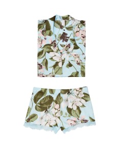 Сатинова піжама Victoria's Secret Short FLOWER PRINT