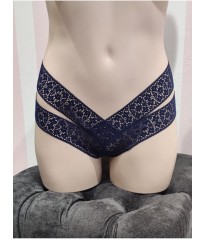 Трусики чіки Victoria's Secret Very Sexy Deep Blue Lace