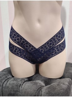 Трусики чіки Victoria's Secret Very Sexy Deep Blue Lace