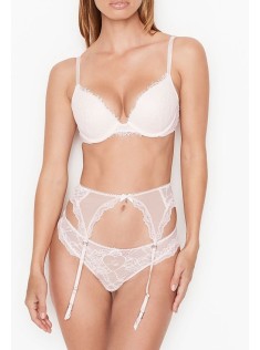 Комплект Victoria's Secret Bridal Garter Belt Dream Angels String I Do Ruffle