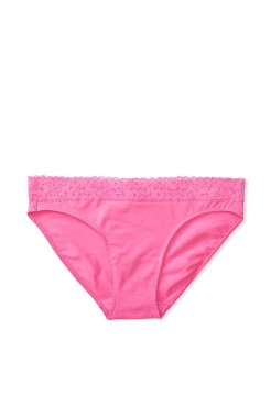Трусики Victoria’s Secret Bikini Cotton Pink Panty