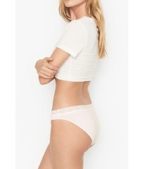 Трусики Victoria's Secret Bikini Cotton White Panty
