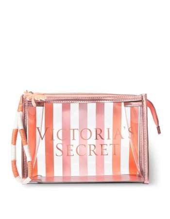Косметичка у смужку Beauty bag Orange Stripes