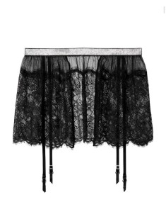 Пояс VERY SEXY Shine Strap Garter Belt Black Lace Victoria's Secret