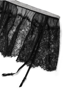 Пояс VERY SEXY Shine Strap Garter Belt Black Lace Victoria's Secret