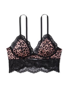 Комплект білизни Luxe Lingerie Leopard Unlined Lace Bralette Cheeky panty