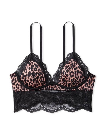 Комплект білизни Luxe Lingerie Leopard Unlined Lace Bralette Cheeky panty