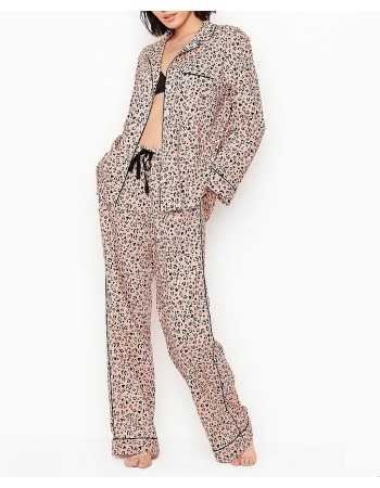 Піжама Cotton Long PJ Set Leopard
