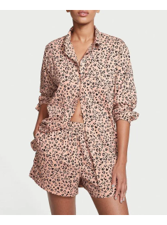 Піжама Cotton PJ Set Leopard print