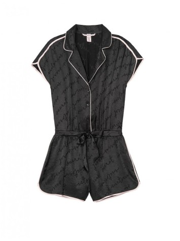 Піжама ромпер Moonlight logo Black Victoria's Secret