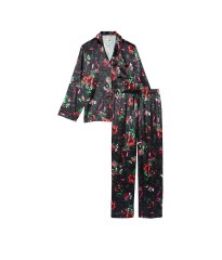 Піжама Satin Long PJ Set Floral print Victoria's Secret