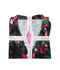 Пижама Satin Long PJ Set Floral print Victoria’s Secret