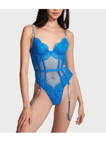 Боді Demi Teddy with Shine Straps & Garters Victorias Secret