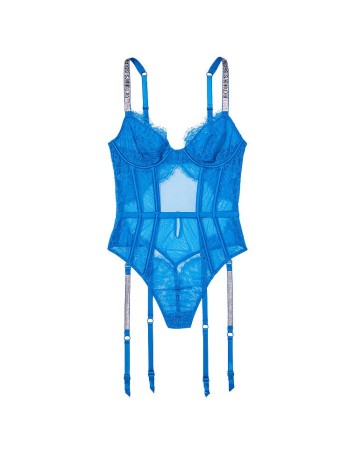 Боді Demi Teddy with Shine Straps & Garters Victorias Secret