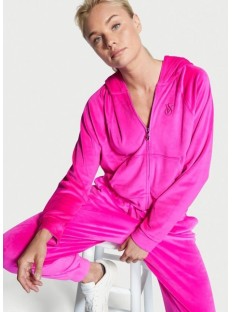 Велюровий спортивний костюм Victoria's Secret logo VS Neon Pink