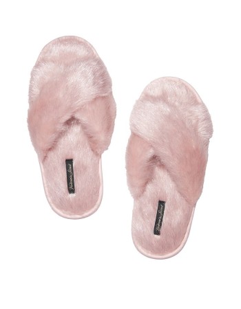 Домашні капці Victoria's Secret Criss Cross Faux Fur Slippers