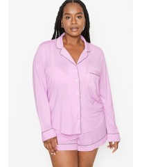 Піжама Victoria's Secret Modal Short Pj Set Purple Long Sleeve