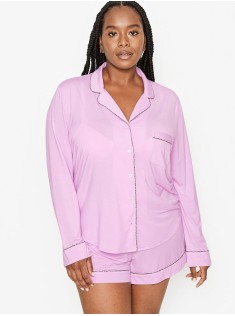 Піжама Victoria's Secret Modal Short Pj Set Purple Long Sleeve