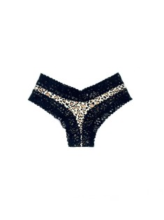 Трусики Victoria's Secret Cheeky cotton,чики з мереживом Leopard