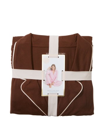 Піжама Modal Long Pajama Set Royal Brown