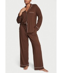 Піжама Modal Long Pajama Set Royal Brown