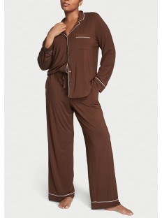 Пижама Modal Long Pajama Set Royal Brown
