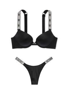 Комплект Very Sexy Smooth Shine Strap Black Push Up Bra set