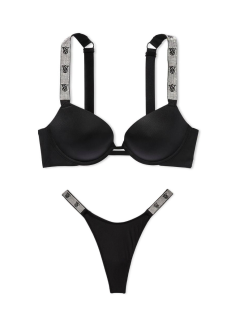 Комплект Very Sexy Shine Strap Black Push Up Bra set logo VS