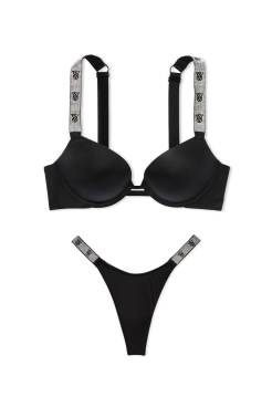 Комплект Very Sexy Shine Strap Black Push Up Bra set logo VS