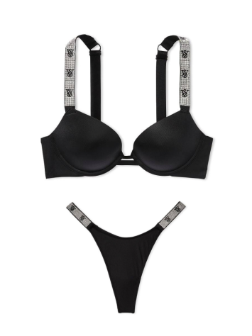 Комплект Very Sexy Shine Strap Black Push Up Bra set logo VS