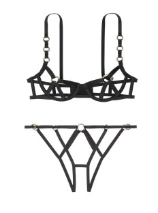 Комплект білизни Victoria's Secret Very Sexy Banded Black Rings Set