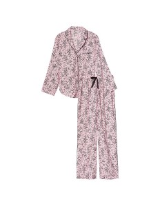 Піжама Victoria's Secret Flannel Long Pajama Set Babydoll Tiny Hearts