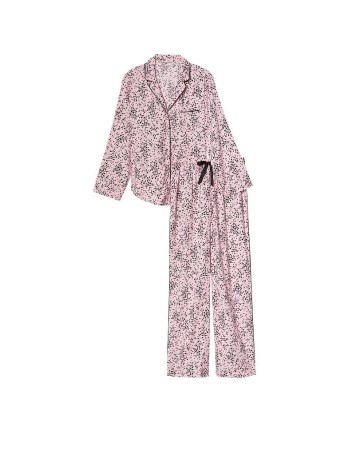 Пижама Victoria’s Secret Flannel Long Pajama Set Babydoll Tiny Hearts
