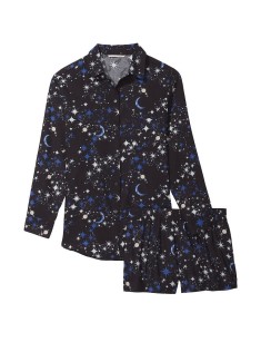 Піжама Victoria's Secret Flannel Long-Sleeve PJ Set Stars print