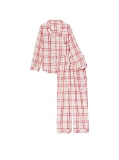 Пижама Victoria’s Secret Flannel Long Pajama Set Peppermint Plaid